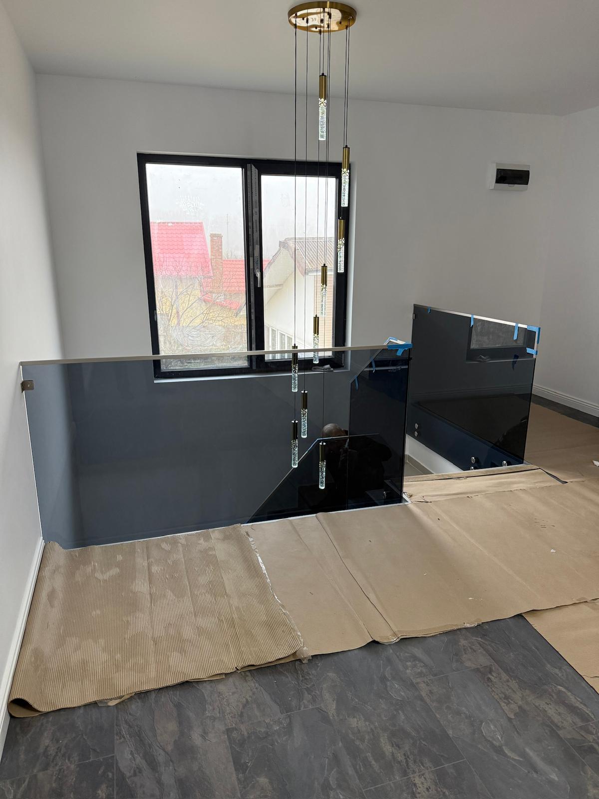 Balustradă din sticlă securizată pentru terasă